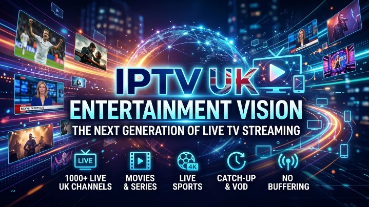 Best IPTV UK Entertainment Vision Guide (2026): Live TV, 4K Sports & Multi-Device Setup