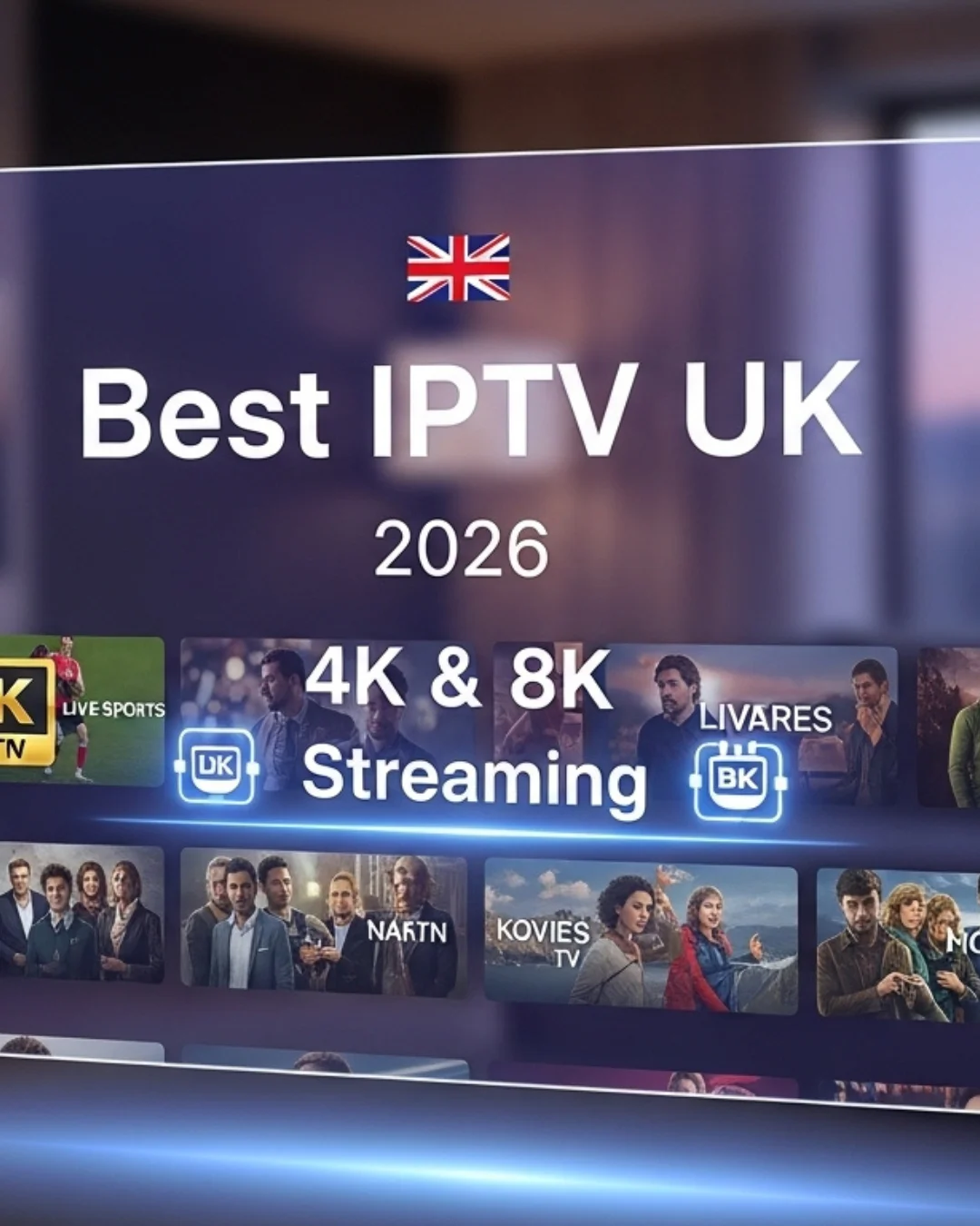 Best IPTV UK for 4K & 8K Streaming (2026): Ultra HD Guide & Setup