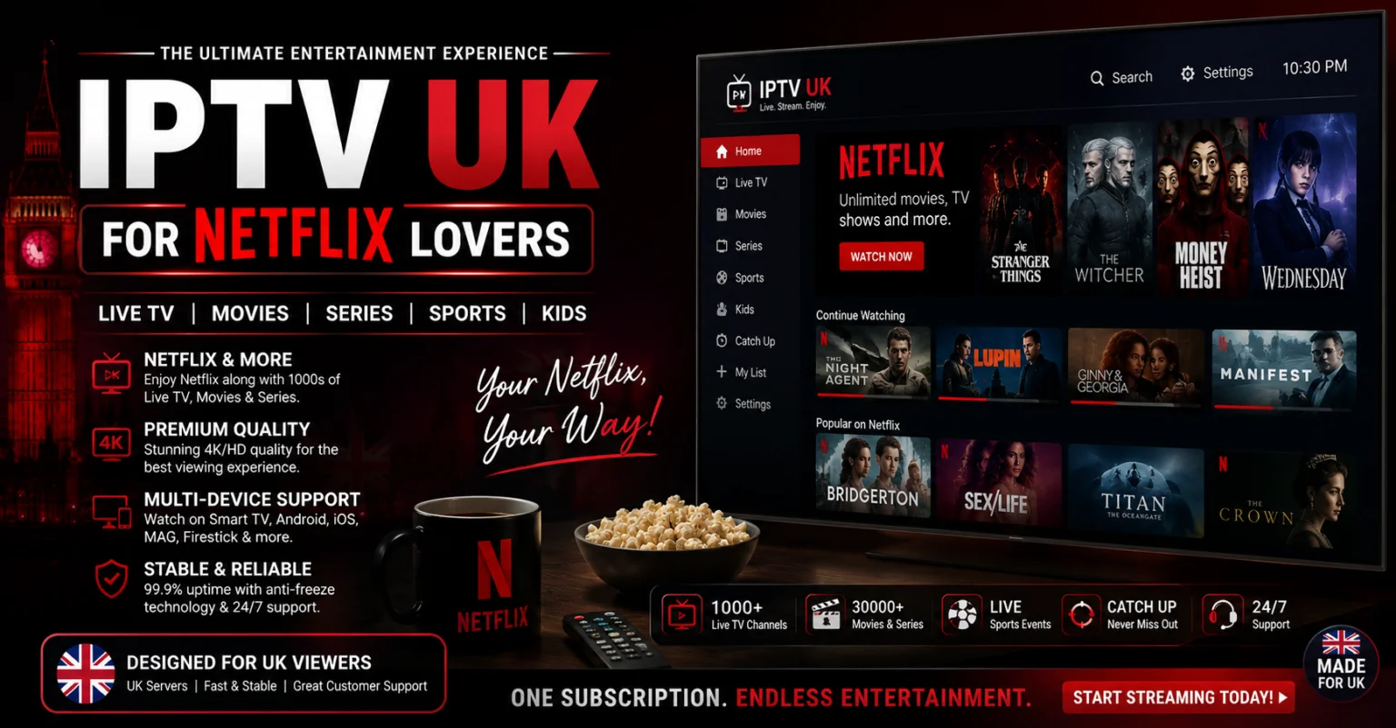 IPTV UK for Netflix Lovers: A Smarter Way to Enjoy Entertainment